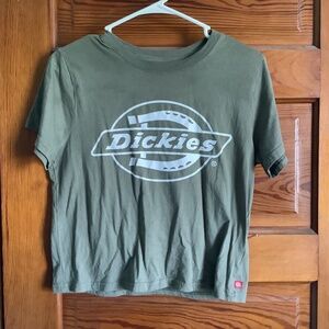 Dickies Medium Green Crop T-Shirt